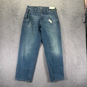 Mutual Weave Jeans  Mens 30x30 Blue The Bowleg Baggy Cotton Stretch Tapered